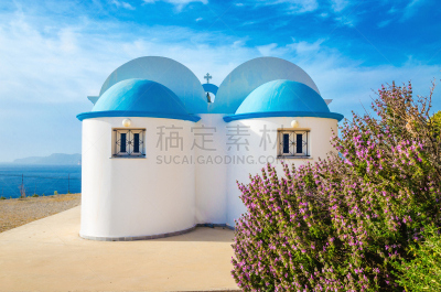 屋顶,蓝色,希腊诸岛,国际著名景点,克里特岛,水平画幅,凯法劳尼亚,无人,多德卡尼斯群岛