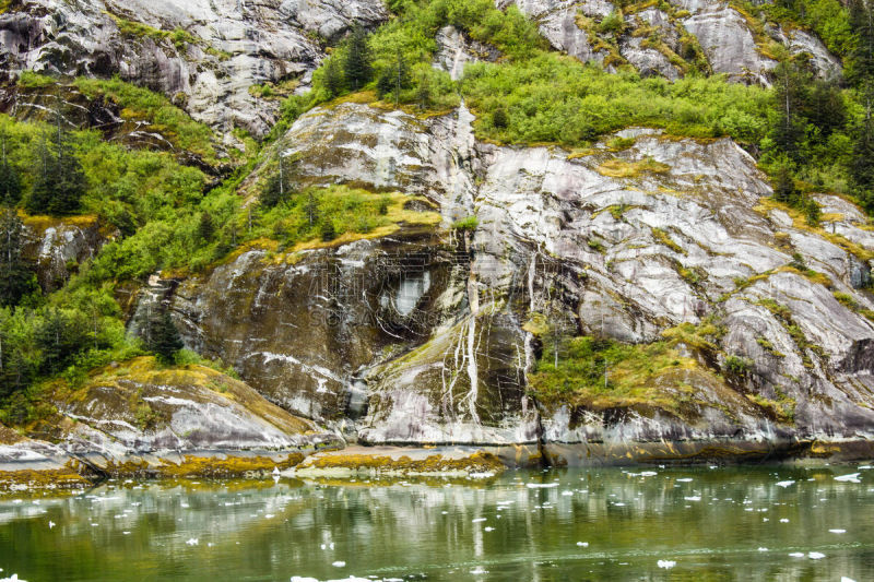 崔西冰河,自然,水,美国,悬崖,旅游目的地,水平画幅,地形,无人,乘船游