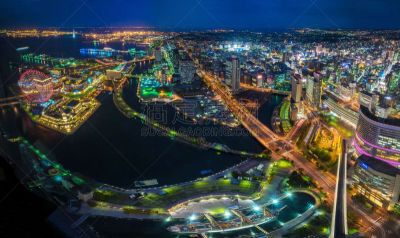 横滨,日本,城市,水,天空,客船,工业船,明亮,滨水,都市风景