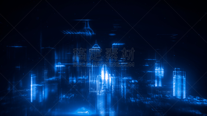 商务,技术,三维图形,全息图,建筑,城市,建筑外部,概念,抽象,联系