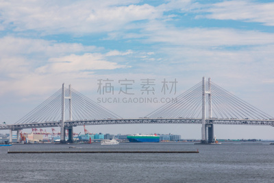 日本,地形,横滨,水,天空,城镇景观,水平画幅,无人,海港,异国情调