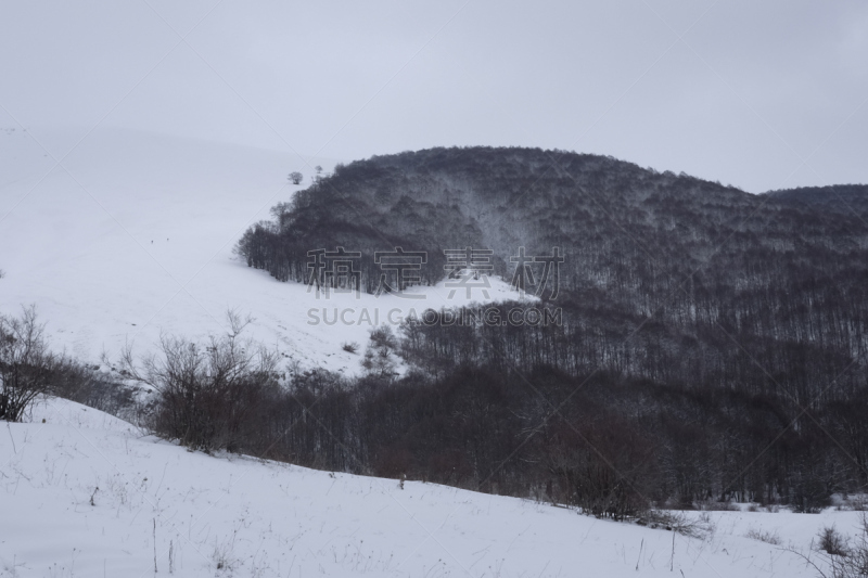 地形,雪,山,自然,天空,美,水平画幅,无人,户外,霜