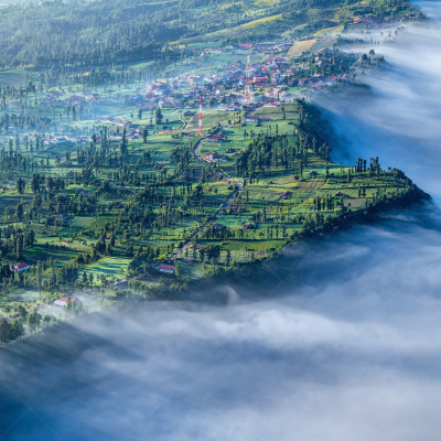 婆罗摩火山,乡村,bromo-tengger-semeru national park,东爪哇,爪哇,国家公园,早晨,户外,山,国内著名景点
