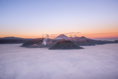 著名景点,旅行者,爪哇,滕格尔火山,婆罗摩火山,一见钟情,部分,平衡折角灯,活火山
