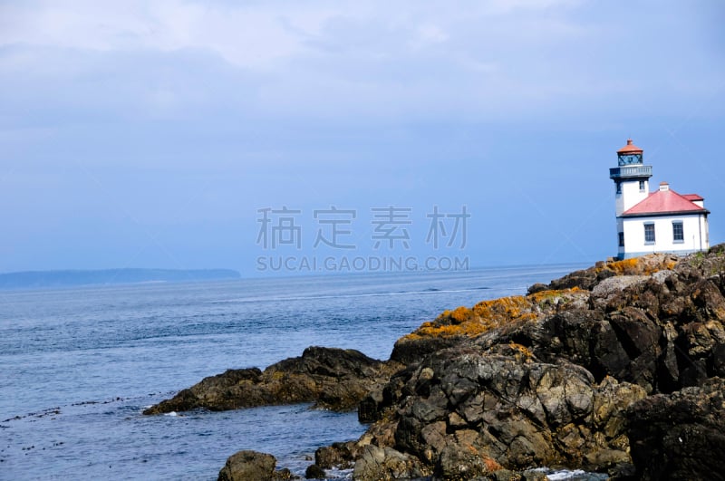 莱姆肯灯塔,天空,水平画幅,岩石,无人,蓝色,户外,建筑结构,海洋,海岸线