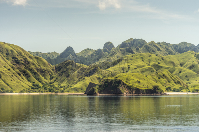 印度尼西亚,海岸线,海滩,林卡岛,特写,户外,早晨,图像,水平画幅,无人