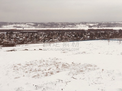俄罗斯,大雪,深雪,河流,户外,建筑,晴朗,白色,白昼,季节