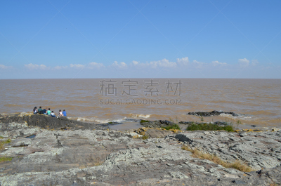 科洛尼亚德尔萨克拉门托,南美,天空,水平画幅,无人,乌拉圭,蓝色,夏天,户外,城市