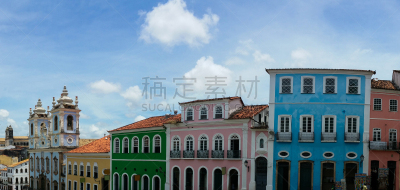 巴伊亚州,巴西,萨尔瓦多 ,中心,视角,世界遗产,著名景点,殖民地式,夏天,户外