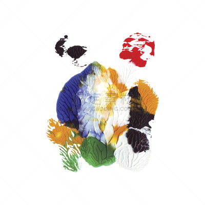 丙稀画,绘画插图,纸,黄色,红色,手,矢量,式样,绿色,蓝色