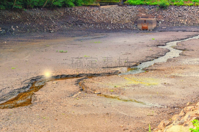 干的,河床,帕萨迪纳高速公路,枯山水,全球变暖,东方石景花园,水资源保护,水,沙子,爱丁堡地形