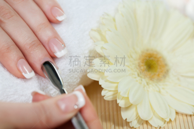 修指甲,美甲店,表皮,美,水平画幅,指甲,银色,spa美容,化妆用品,金属