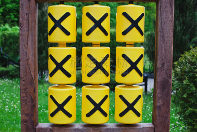 井字游戏,塑胶,黄色,团体性运动,概念,自然,cat扫描仪,水平画幅,无人,蓝色