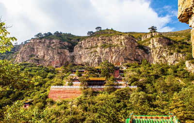 衡山,山,北,都市风光,非凡的,大同,山西省,道教,水平画幅,无人