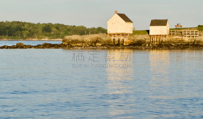 缅因州,波特兰,2018,城市生活,新英格兰,海港,云,黄昏,大西洋,东北方向