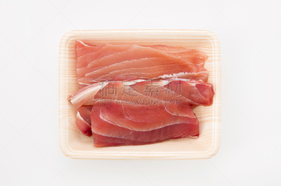 白色背景,肉片,餐盘,箭鱼,生食,海产,清新,饮食,膳食,食品