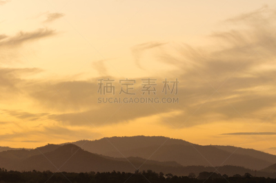 山脉,Le Conte Glacier,田纳西,天空,公园,水平画幅,无人,偏远的,日出,咆哮
