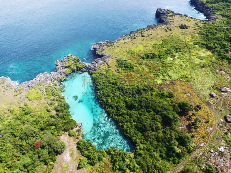 泻湖,航拍视角,松巴,水,天空,度假胜地,水平画幅,高视角,旅行者,夏天