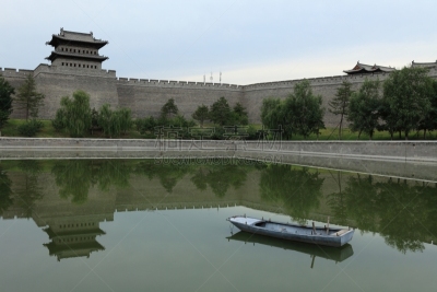 大同,旅游目的地,水平画幅,墙,无人,长城,古城,了望塔,山西省,巨人拱门