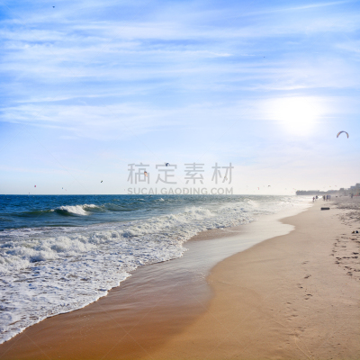 美奈,海滩,用栅木板阻断,冲浪风筝,风筝滑水板,风筝,水,天空,度假胜地,休闲活动