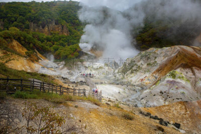 札幌,山谷,旅游目的地,北海道,登别市,地狱谷,旅行者,旅途,莫斯特,奉承