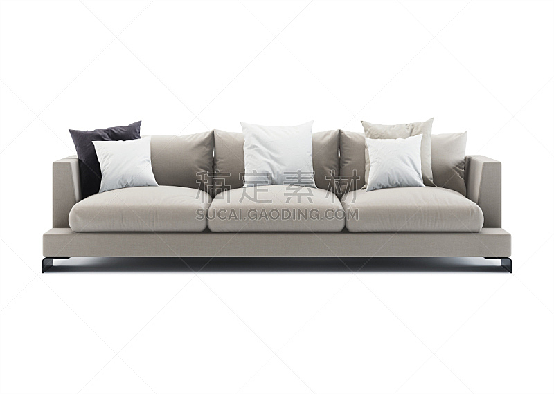 沙发,三维图形,白色背景,分离着色,休闲活动,水平画幅,形状,纺织品,无人,家具