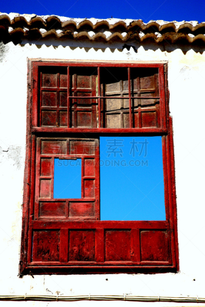 窗户,2008,特内里费岛,垂直画幅,天空,无人,蓝色,2015年,大西洋群岛,摄影