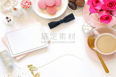 婚礼,书桌,宾客名单,领结,任务清单,新郎,美,留白,办公用品,水平画幅