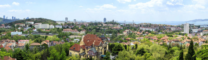 青岛,风景,自然美,山东省,水,天空,美,公园,度假胜地,水平画幅