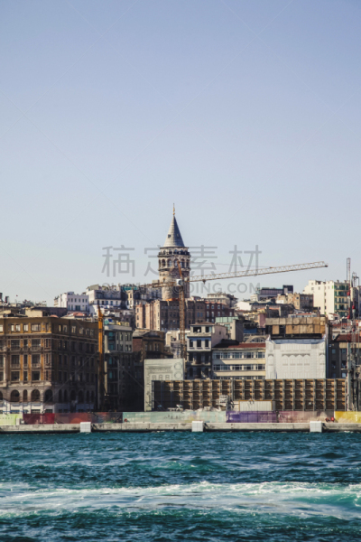 View of Galata Tower from the Bosphorus - Downtown