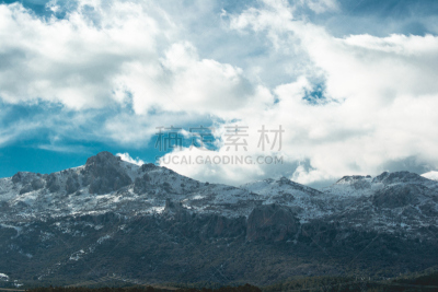 风景,西班牙,内华达安达卢西亚山脉,天空,水平画幅,云,山,雪,无人,户外
