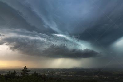暴风雨,水,天空,夏天,气候与心情,电源,雨,彩色图片,气象站,乌云