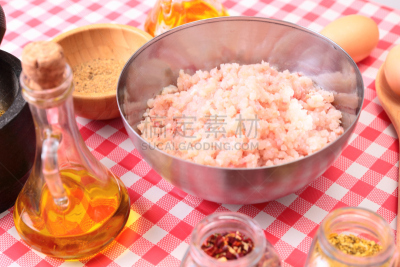 鱼类,香料,肉末,碗,餐具,芳香的,水平画幅,无人,干花,莳萝