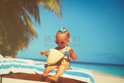 奶油,海滩,女孩,润唇膜,沙滩包,紫外线辐射,防晒霜,美,水平画幅,沙子