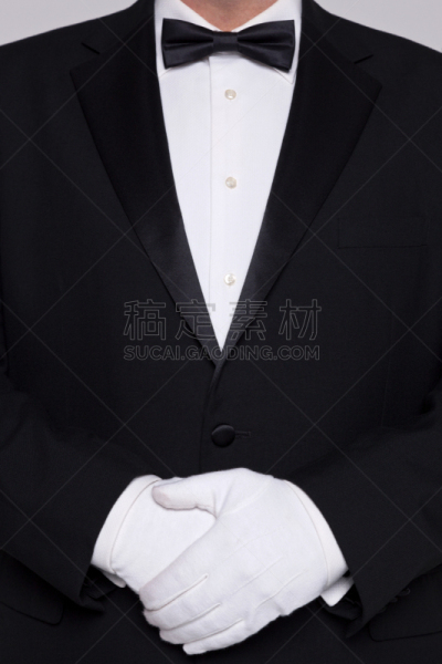 无尾礼服,手套,白色,衣服,男人,部分,背景分离,仅男人,一个人,正装