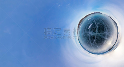 贝加尔湖,蓝色,冰,天气,破碎的,有包装的,云,气候,水平画幅,雪