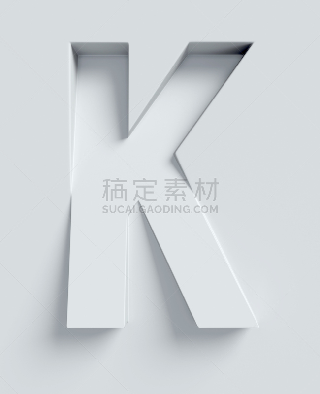 英文字母k,三维图形,字体,倾斜的,雕刻图像,垂直画幅,字母,形状,无人,绘画插图