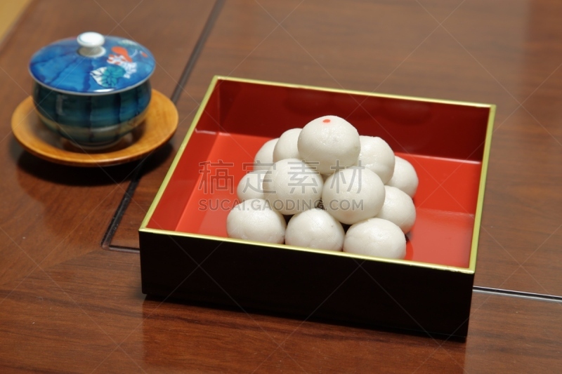 月见团子,月见,团子饺子,糯米团,日本点心,水平画幅,夜晚,无人,月亮,蛋糕