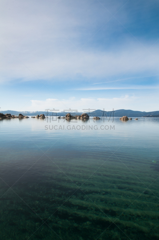 太浩湖,里诺,垂直画幅,水,天空,公园,度假胜地,沙子,无人,夏天