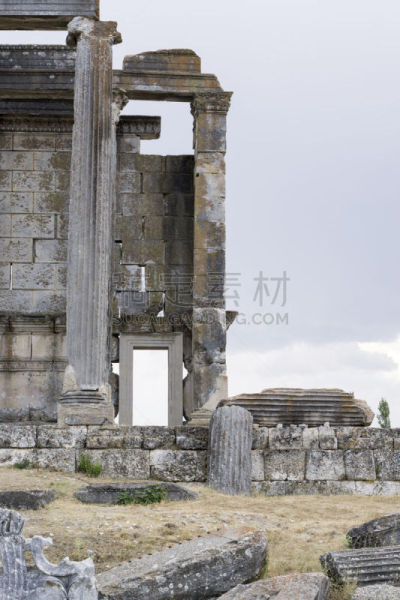 宙斯,寺庙,埃扎诺伊,垂直画幅,古代文明,安纳托利亚,无人,女神,户外,石材