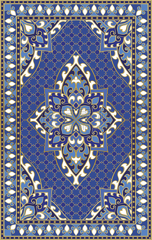 模板,蓝色,地毯,地毯纹样,漏字板,伊朗,披肩,小毯子,精工制品,传统