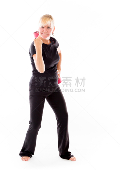 白色,时装模特,分离着色,垂直画幅,留白,白人,仅成年人,运动,仅一个中老年女人,成年的