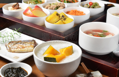 米,粥,水平画幅,南瓜,膳食,肉,白色,瓷器,晚餐,中国