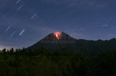 日惹特区,印度尼西亚,墨拉皮火山,熔岩,圆顶帐篷,自然,爪哇,环境,图像,火