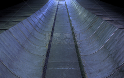 蓝色,管道,水平画幅,建筑,无人,古老的,抽象,绿松石色,脆弱,屋顶