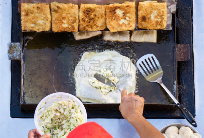 薄烤饼,塞满了的,爪哇,咖喱,水平画幅,高视角,新加坡,婆罗洲岛,哥打基纳巴卢,沙巴州