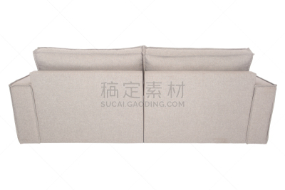 现代,沙发,米色,白色背景,羊皮,分离着色,座位,水平画幅,纺织品,巨大的
