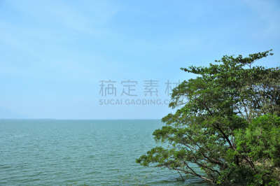 湖,越南,泰宁省,西宁省,鱼网,皮船,石膏,水,天空,东南亚半岛