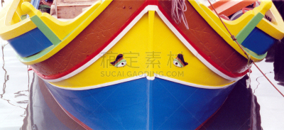 传统,马耳他,岛,渔船,蝴蝶结,水,美,褐色,地名,水平画幅