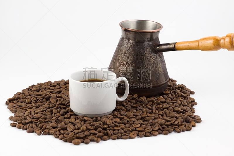 咖啡,烤咖啡豆,褐色,水平画幅,饮料,部分,农作物,烤的,铜,食品